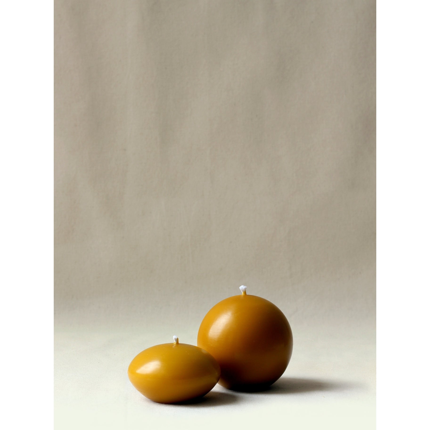 Ball and Ellipse - Organic Beeswax Candles