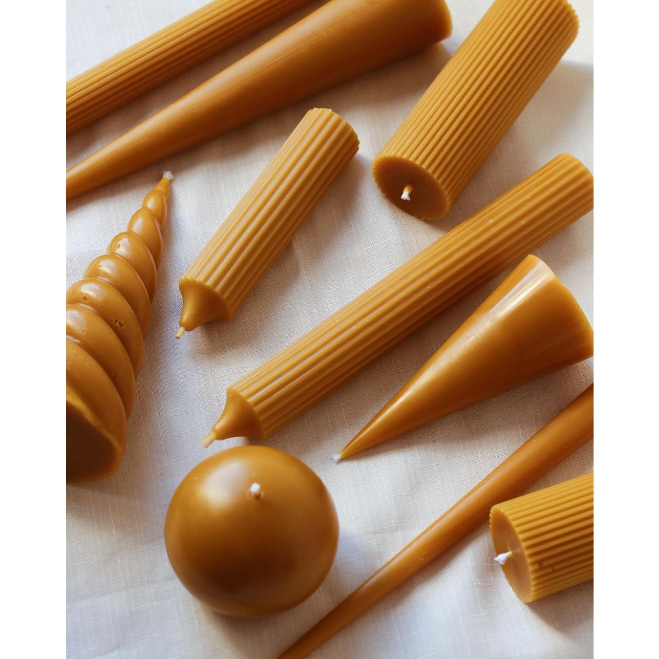 Double Cone - Organic Beeswax Candles