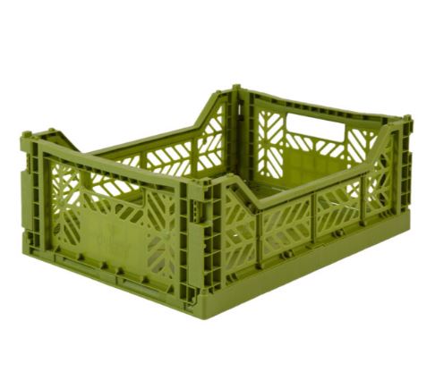 Recycled Crate Medium - Olive