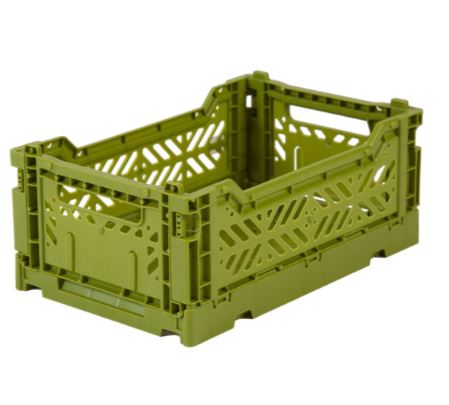 Recycled Crate Small - Olive