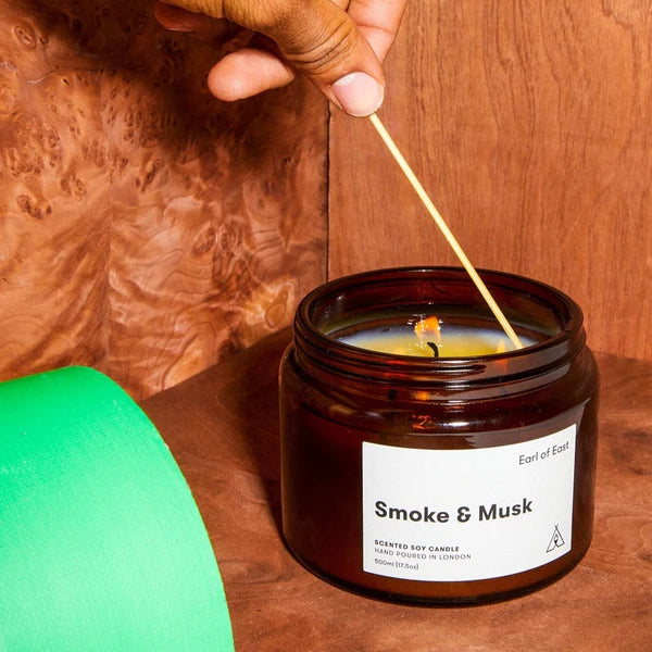 Smoke & Musk Soy Wax Candle - 500ml