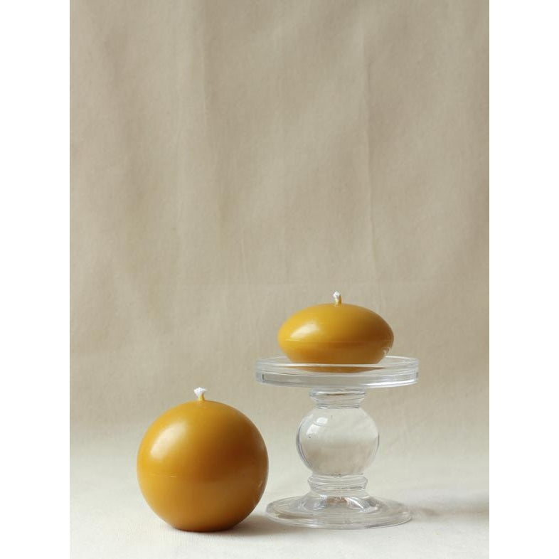 Ball and Ellipse - Organic Beeswax Candles